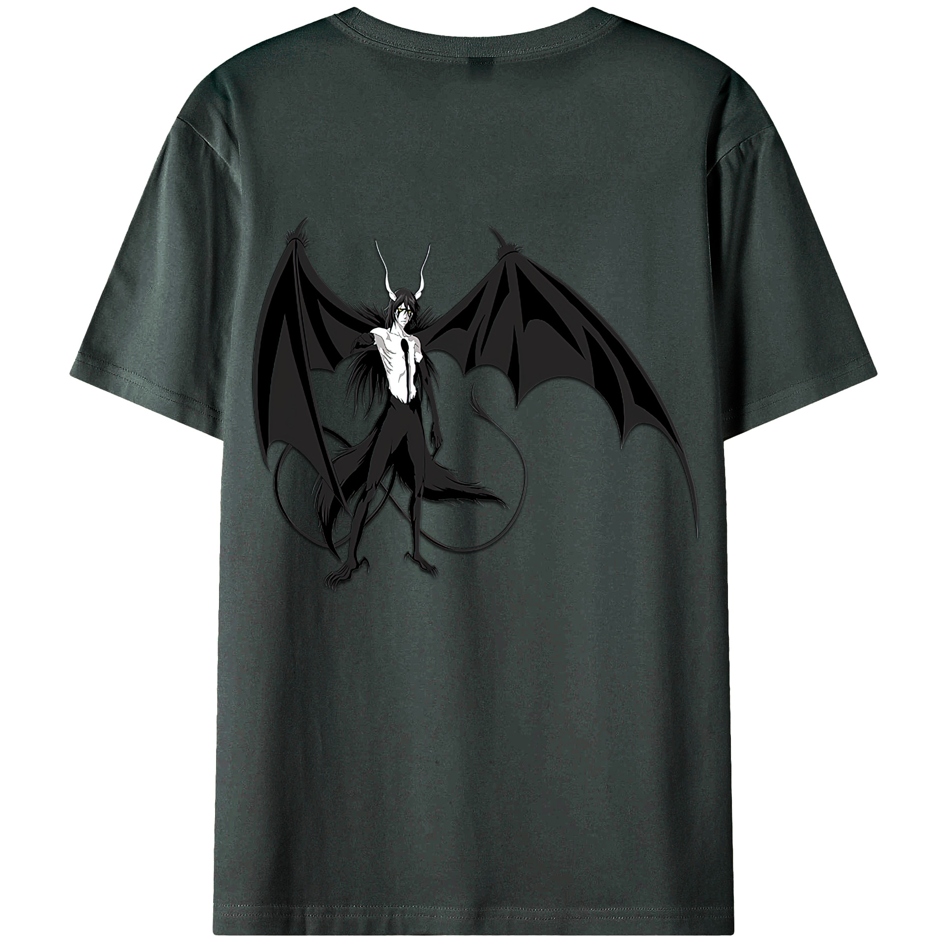 （画像用） ブリーチ ウルキオラ·シファー BLEACH Ulquiorra cifer 綿100％ メンズ半袖Tシャツ（バックプリント） 通気性